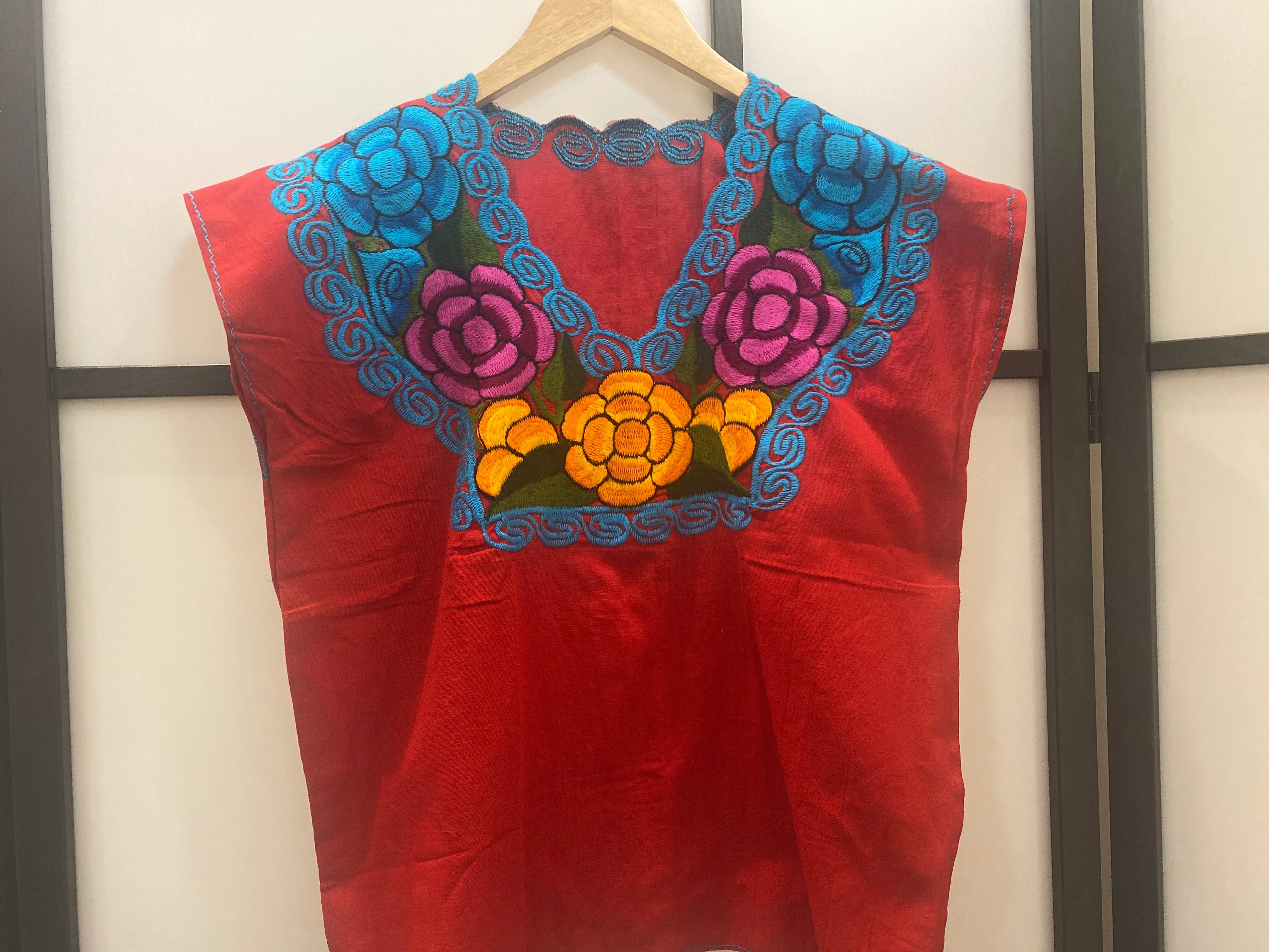 Mexican Embroidered Blouse