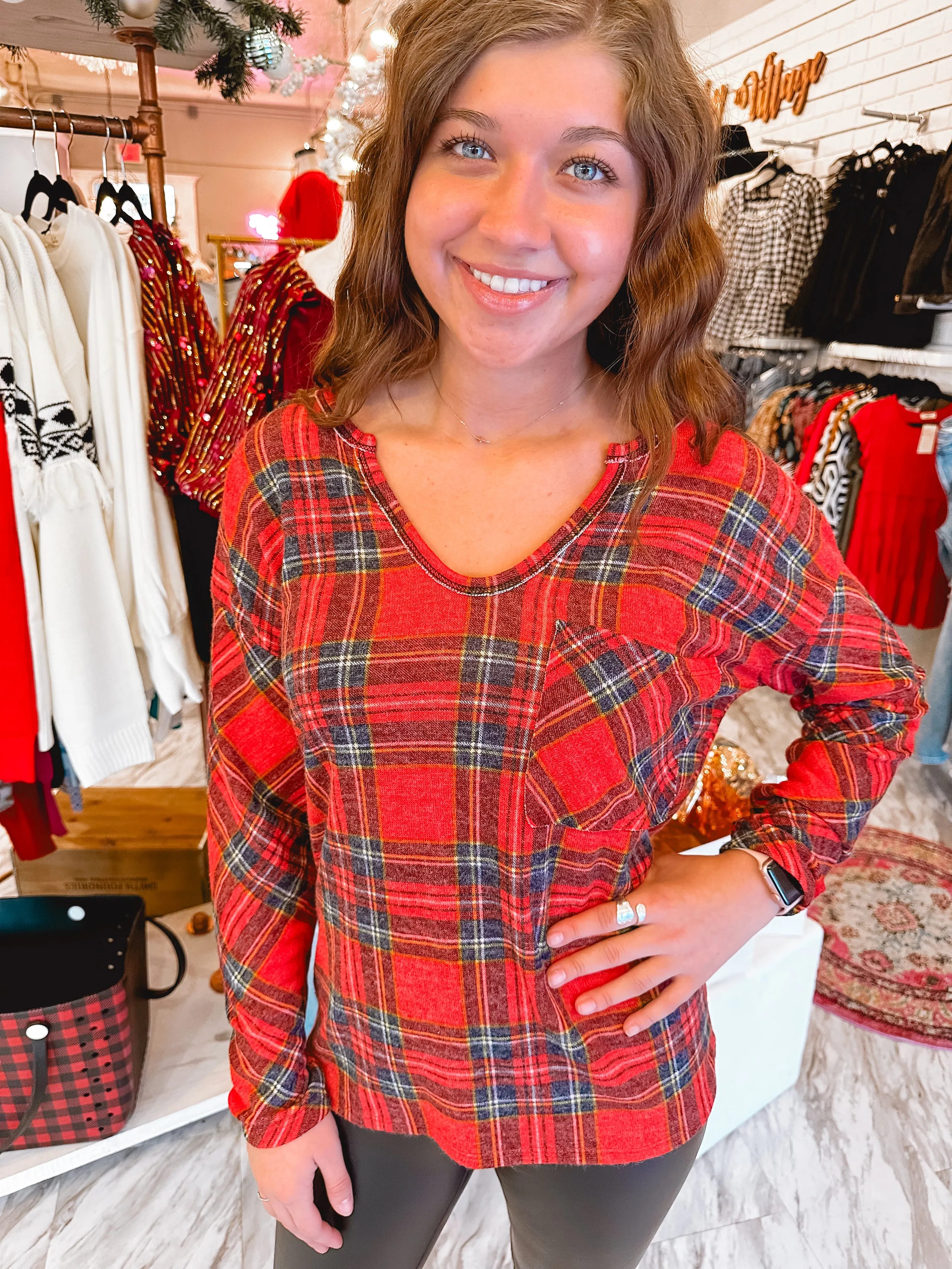 Moose Trail Tartan Plaid Top | S-XL