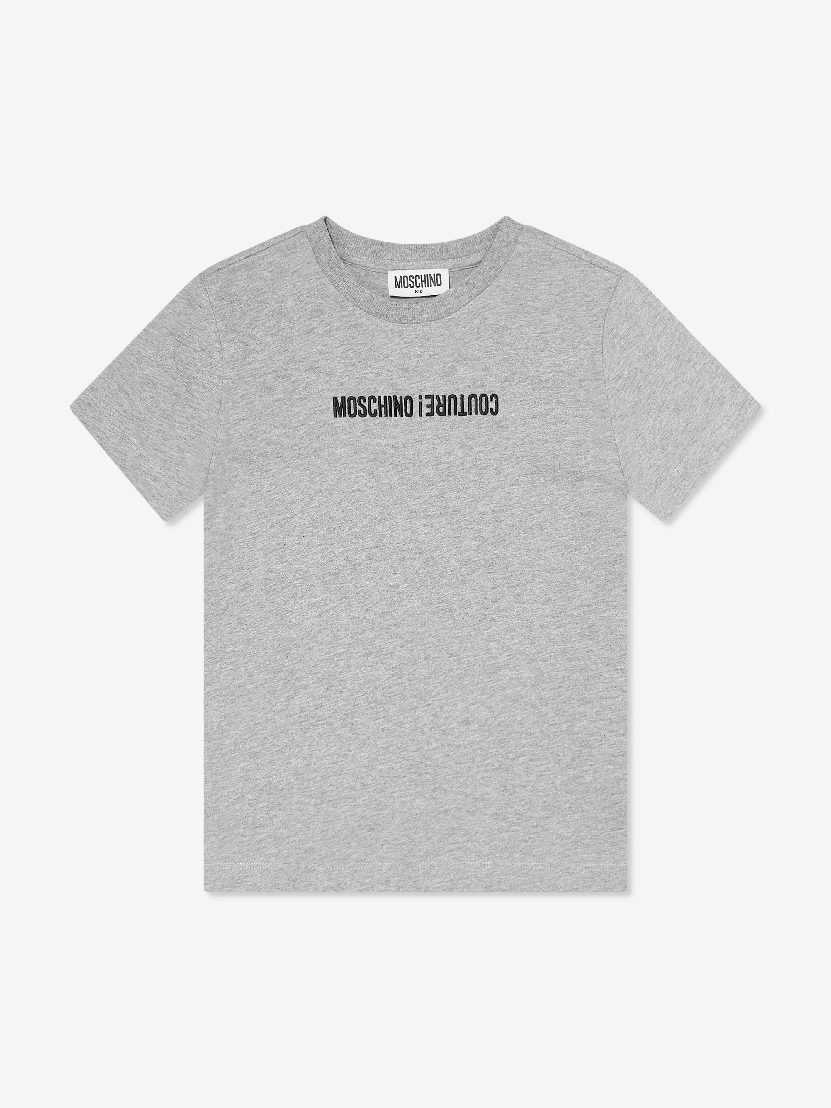 Moschino Kids Logo T-Shirt in Grey