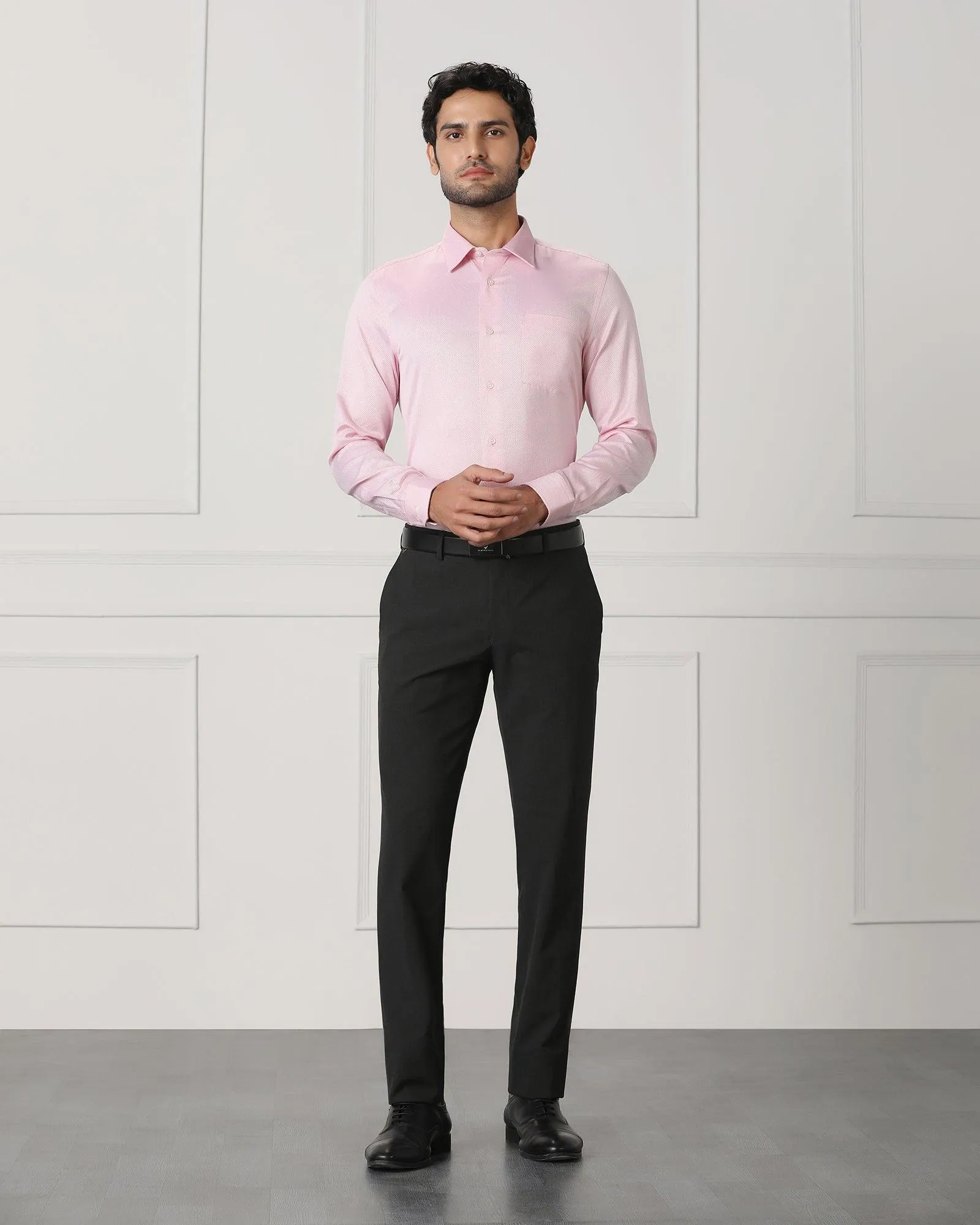 Must Haves Formal Pink Solid Shirt - Samuel