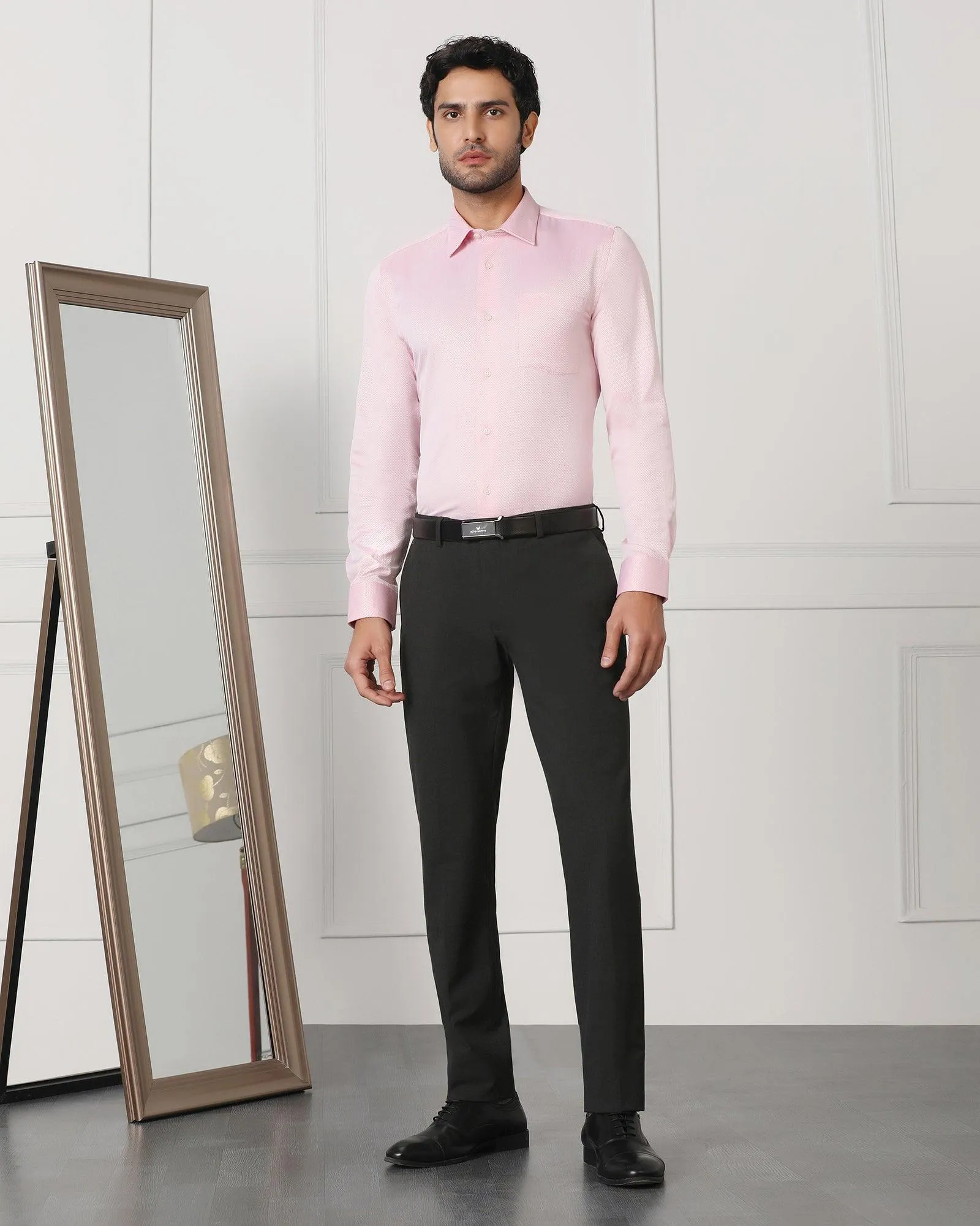 Must Haves Formal Pink Solid Shirt - Samuel