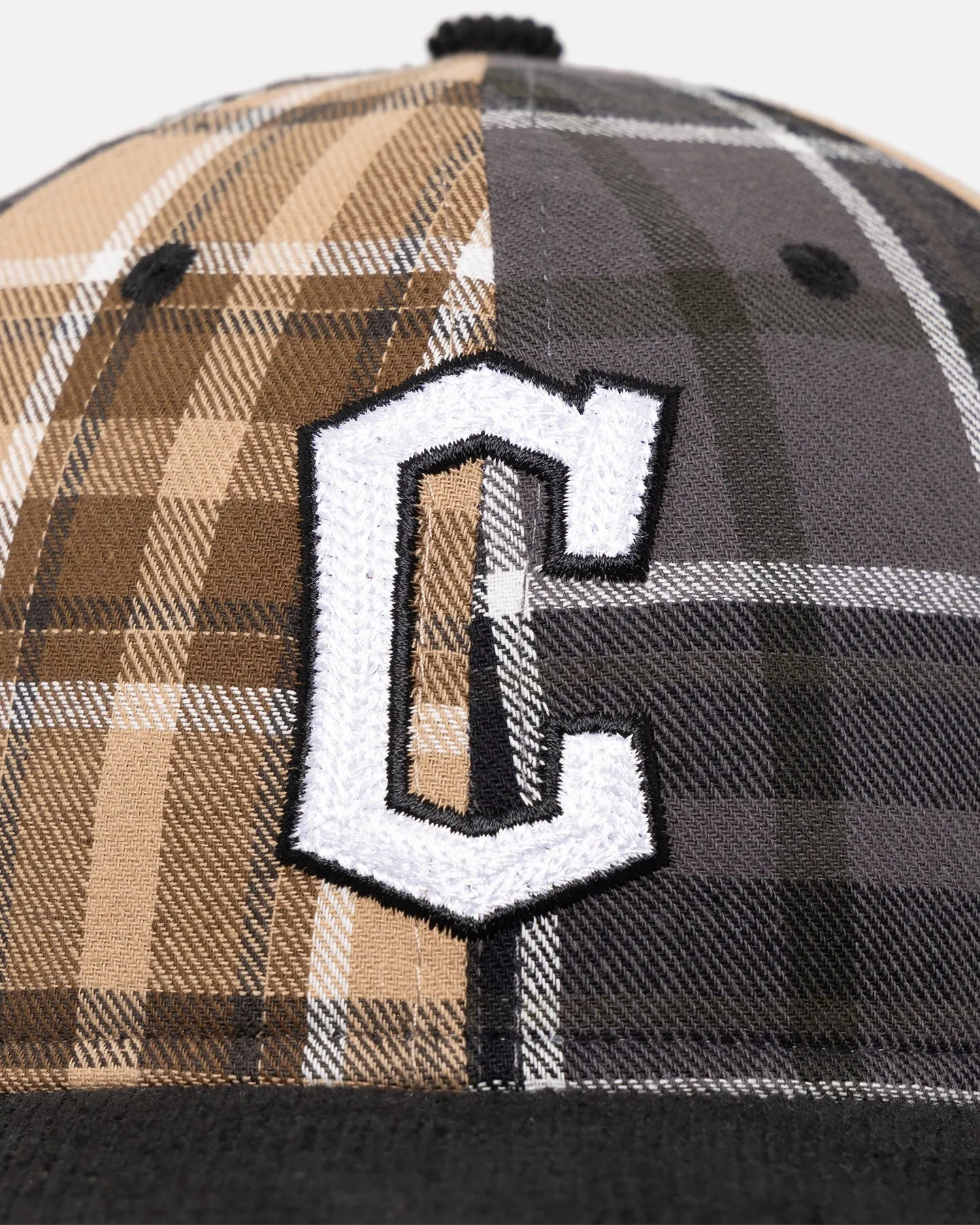 New Era Cleveland Guardians 'Multi Panel Plaid' 9FIFTY High Crown Strapback Plaid