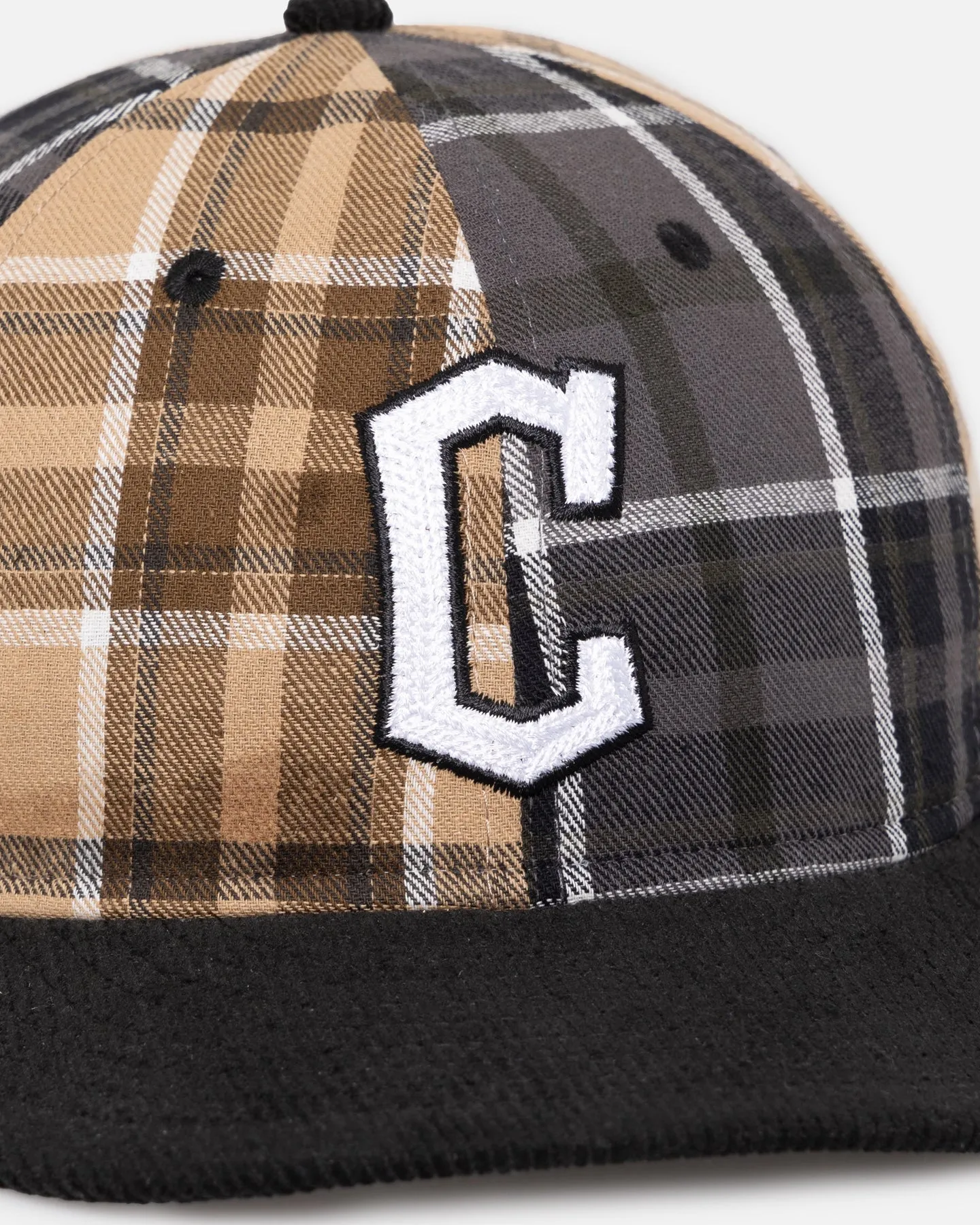 New Era Cleveland Guardians 'Multi Panel Plaid' 9FIFTY High Crown Strapback Plaid