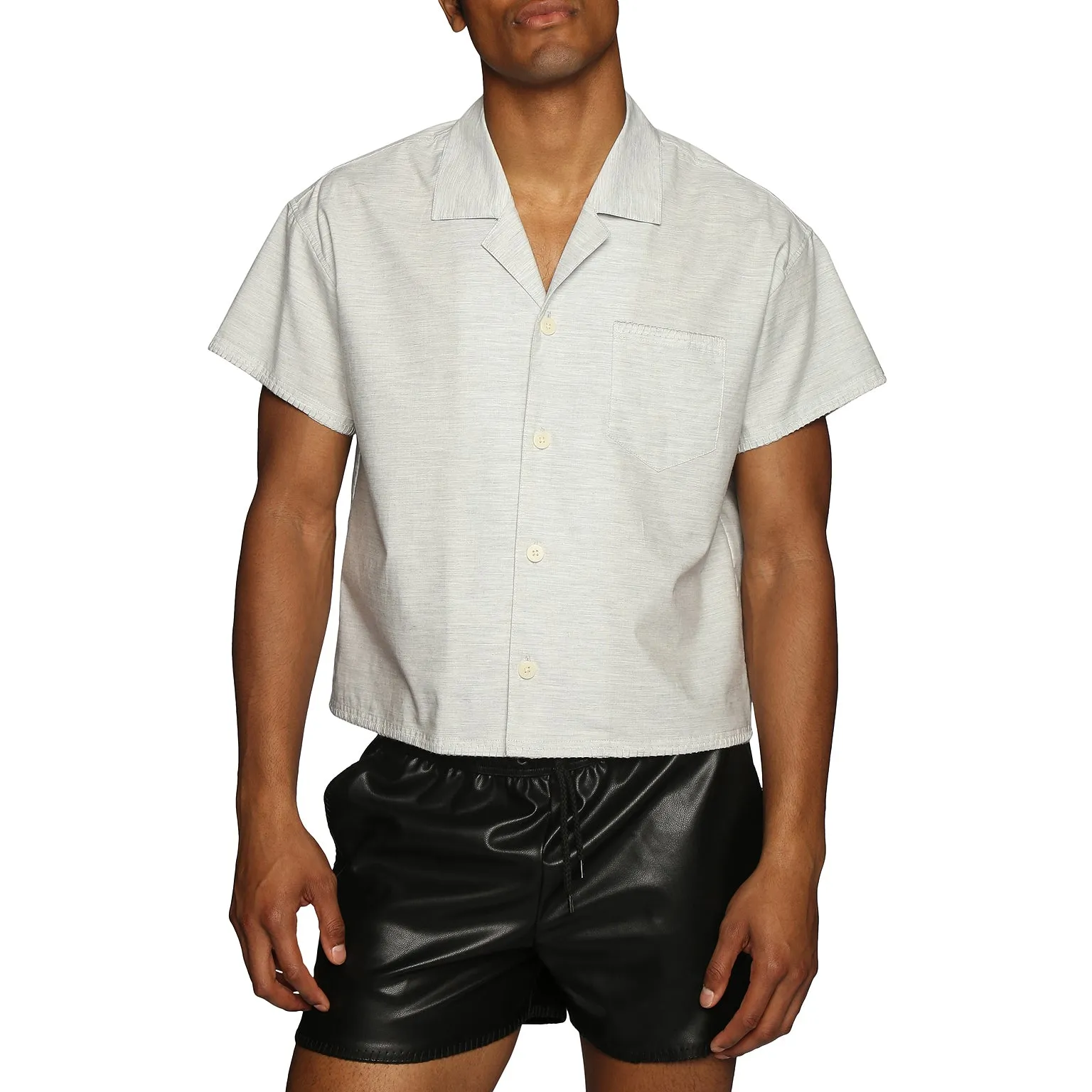 NEW RESORT '25- Mineral Du Cap Cropped Shirt