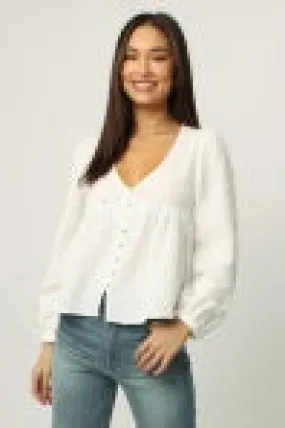 Oaklynn Button Up Top