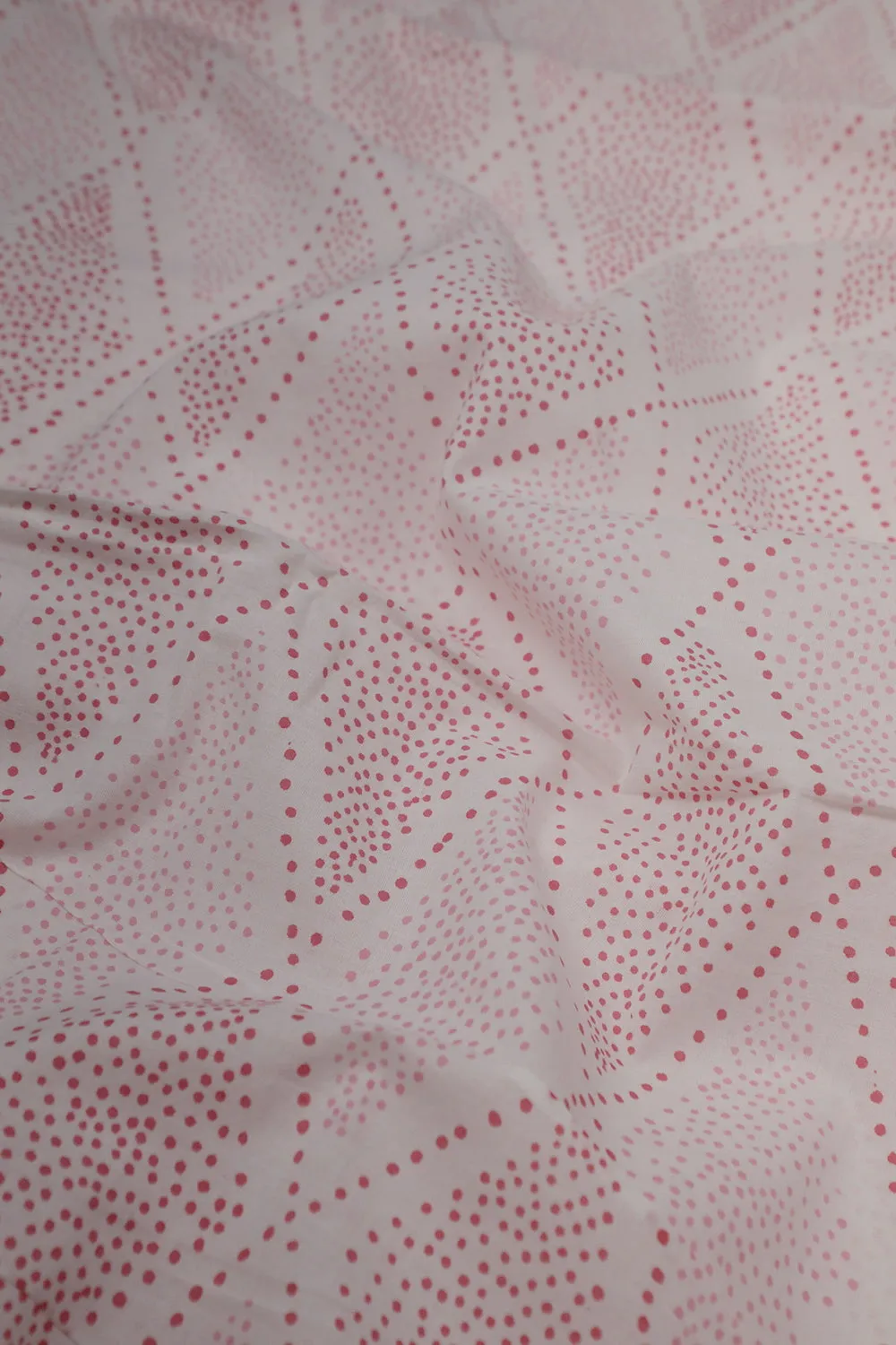 Patterns on Off-White Sanganeri Cotton Fabric