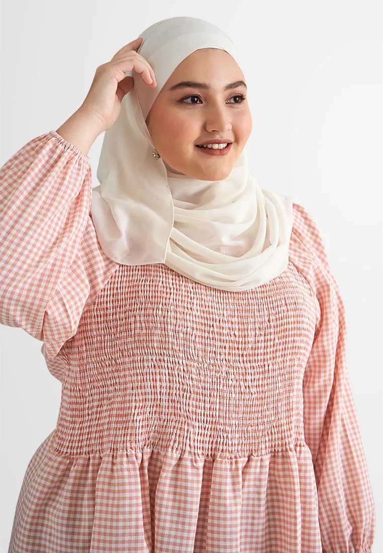 Paulette Gingham Smocked Blouse