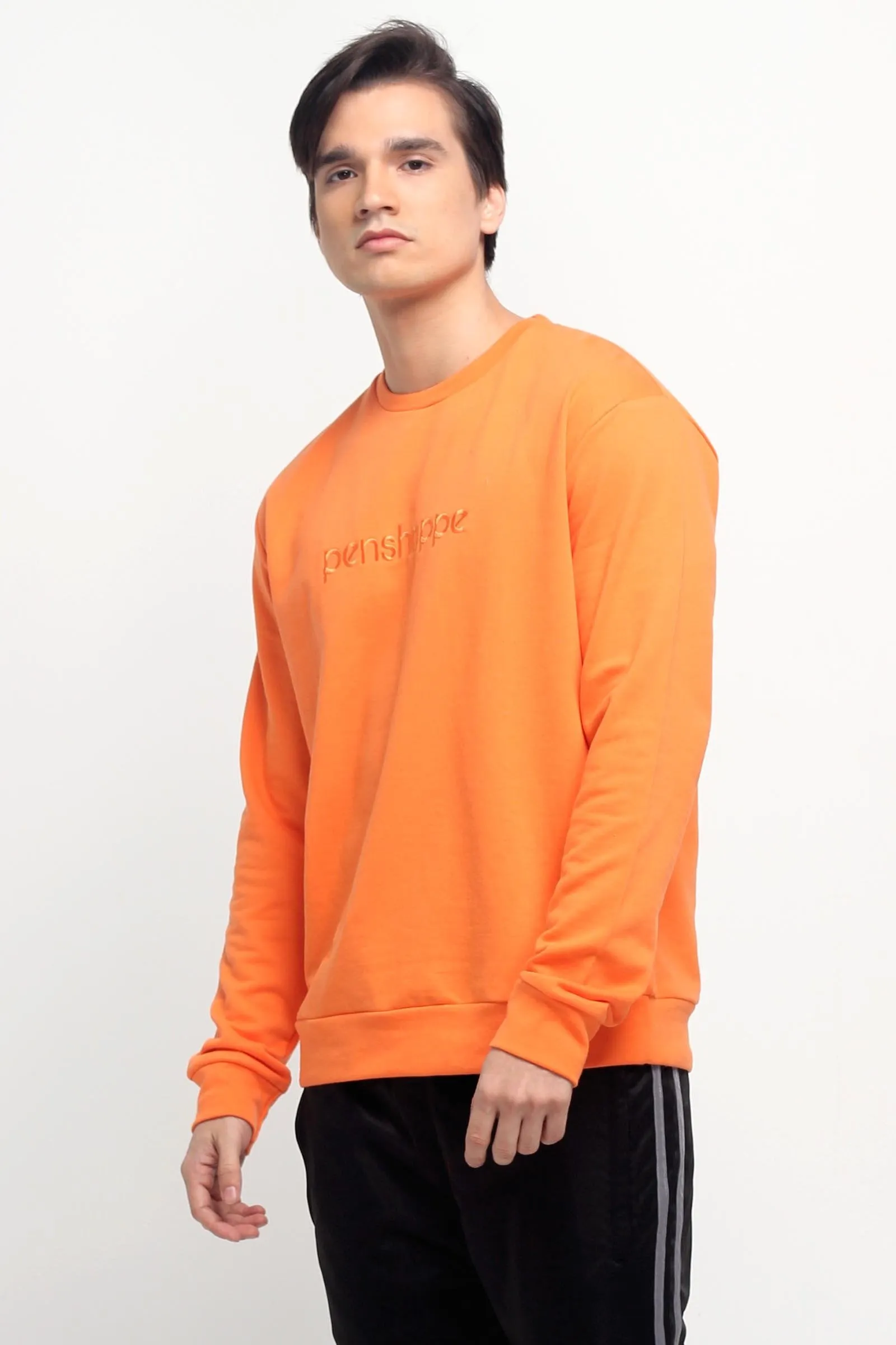 Penshoppe Old School - Relaxed Fit Pullover With Embroidery