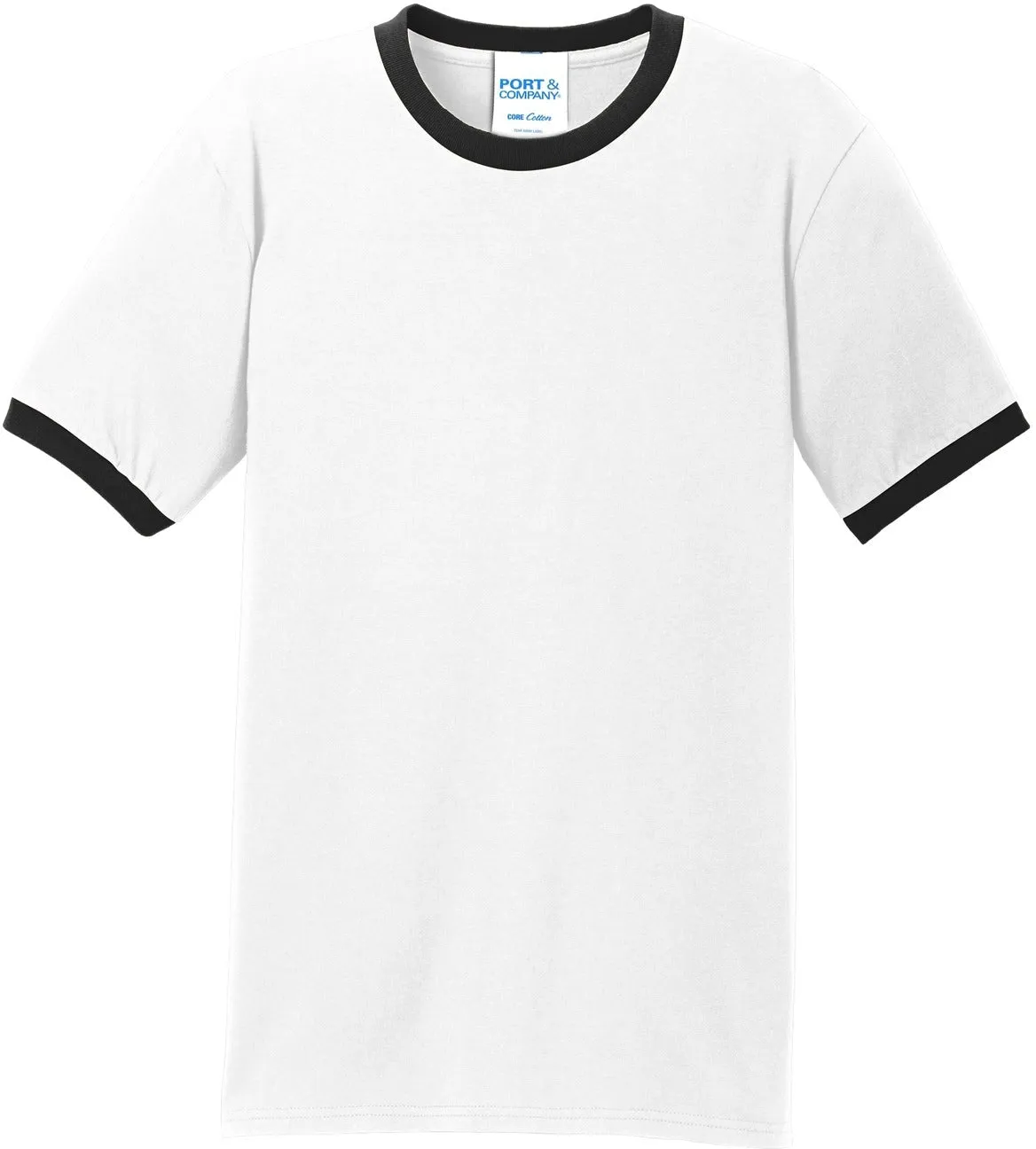 Port & Company Core Cotton Ringer Tee