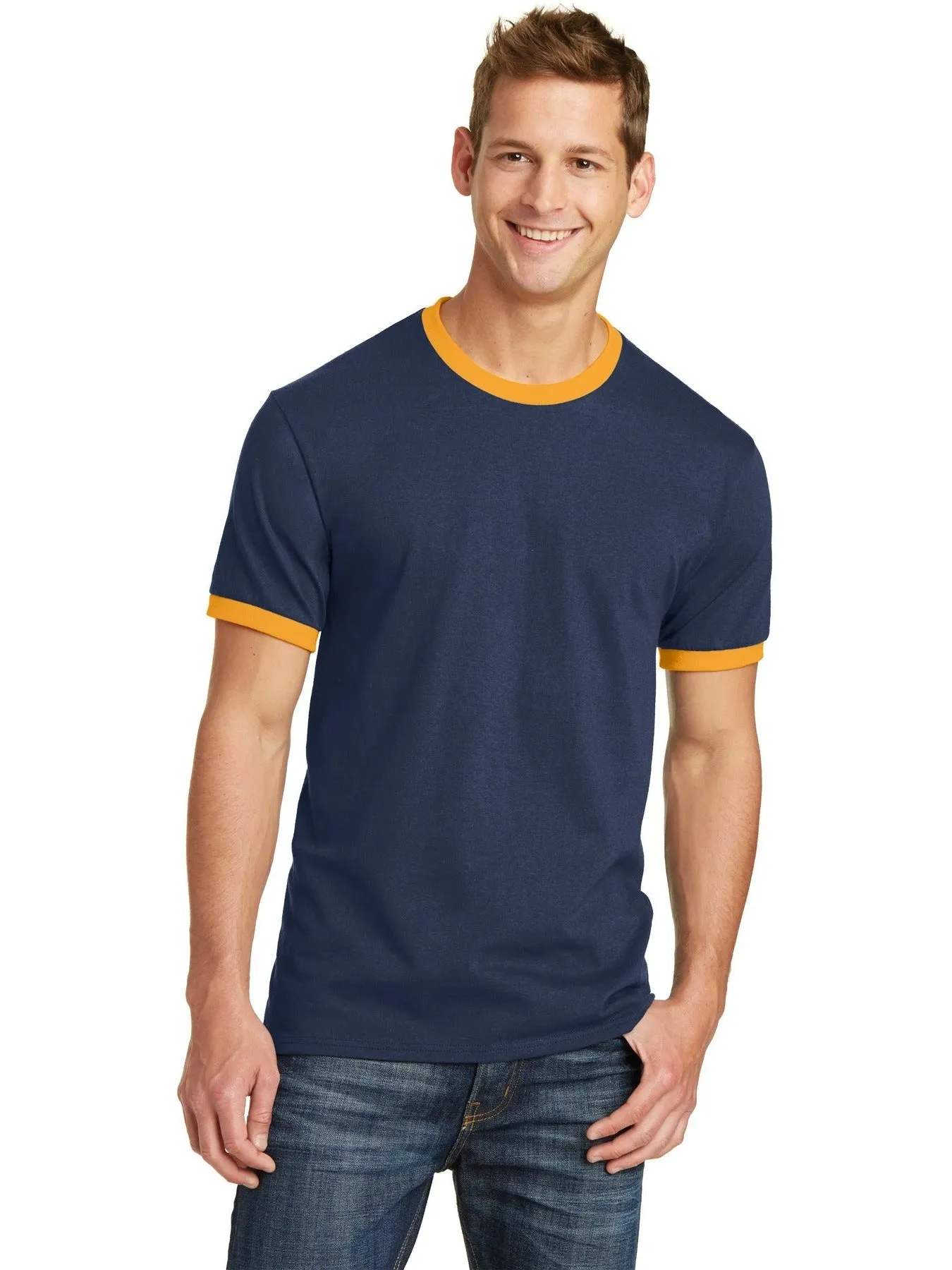 Port & Company Core Cotton Ringer Tee