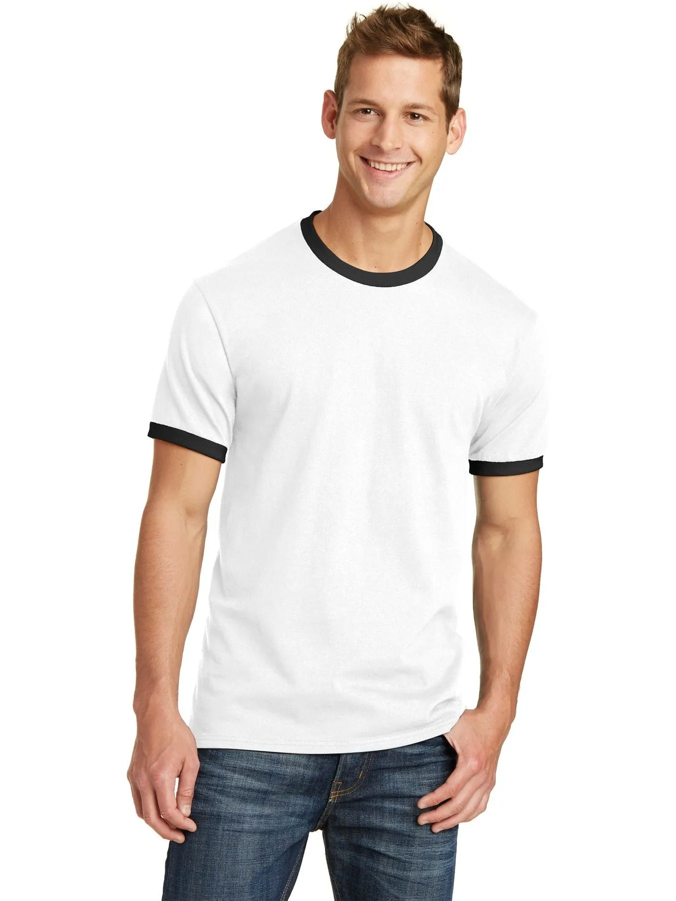 Port & Company Core Cotton Ringer Tee