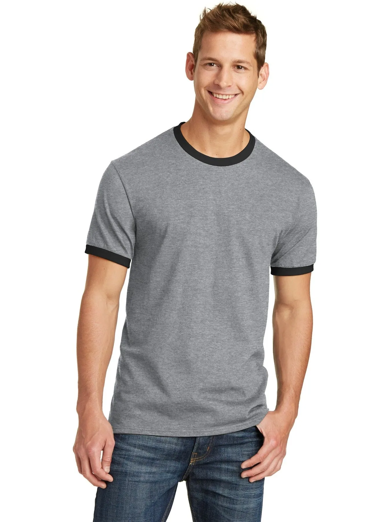 Port & Company Core Cotton Ringer Tee