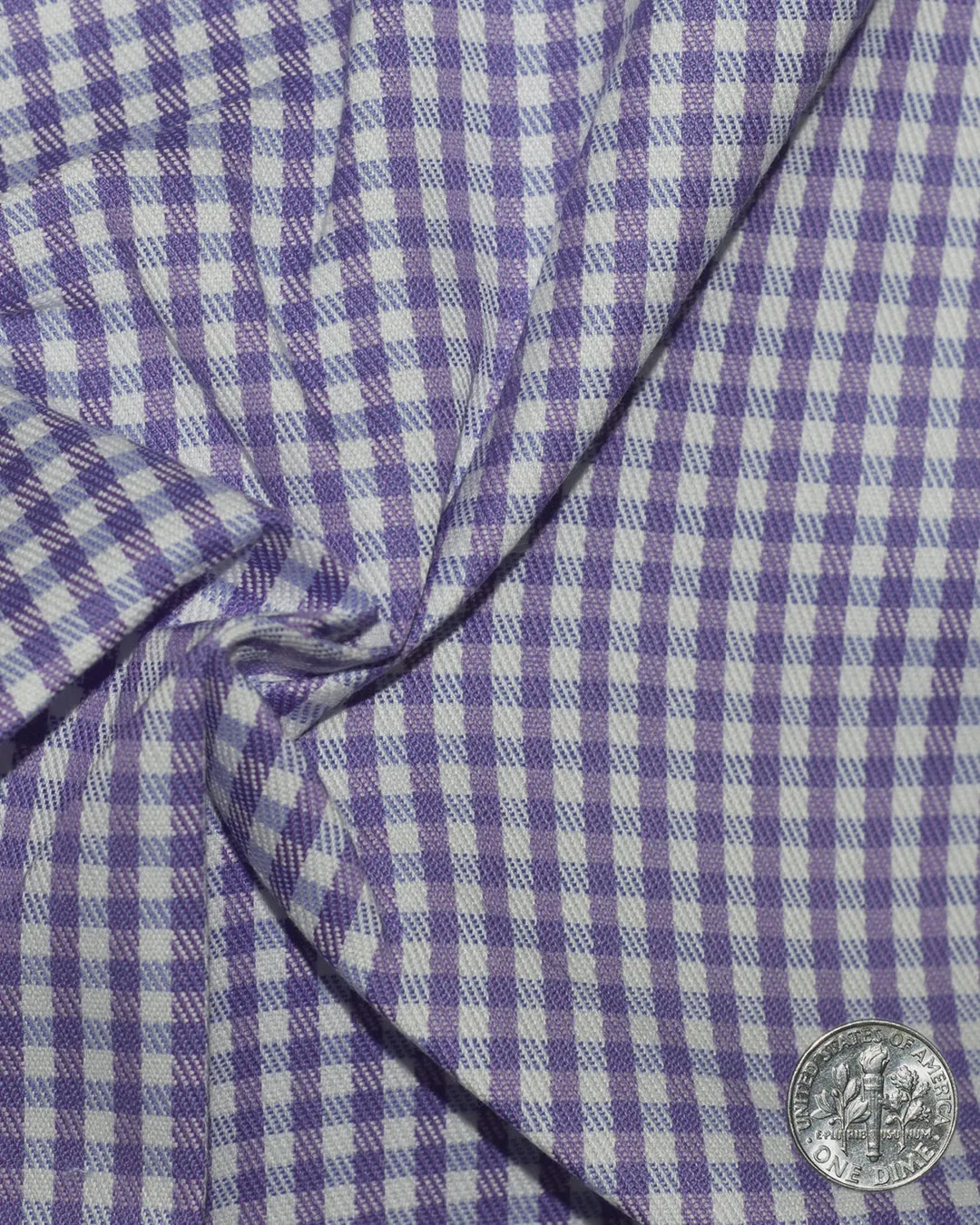 Purple Blue Mini Gingham