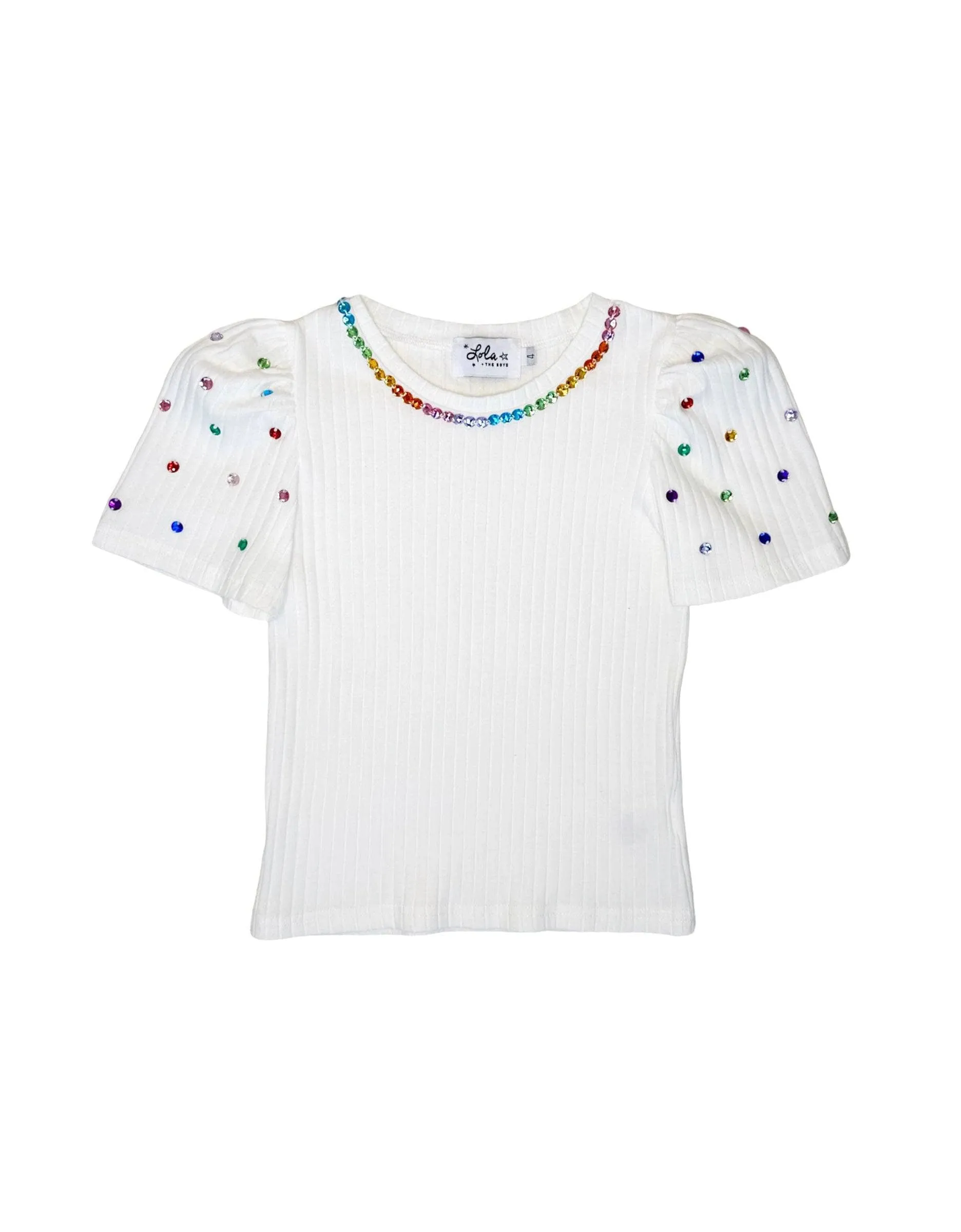 Queen Gem Short Sleeve White Tee