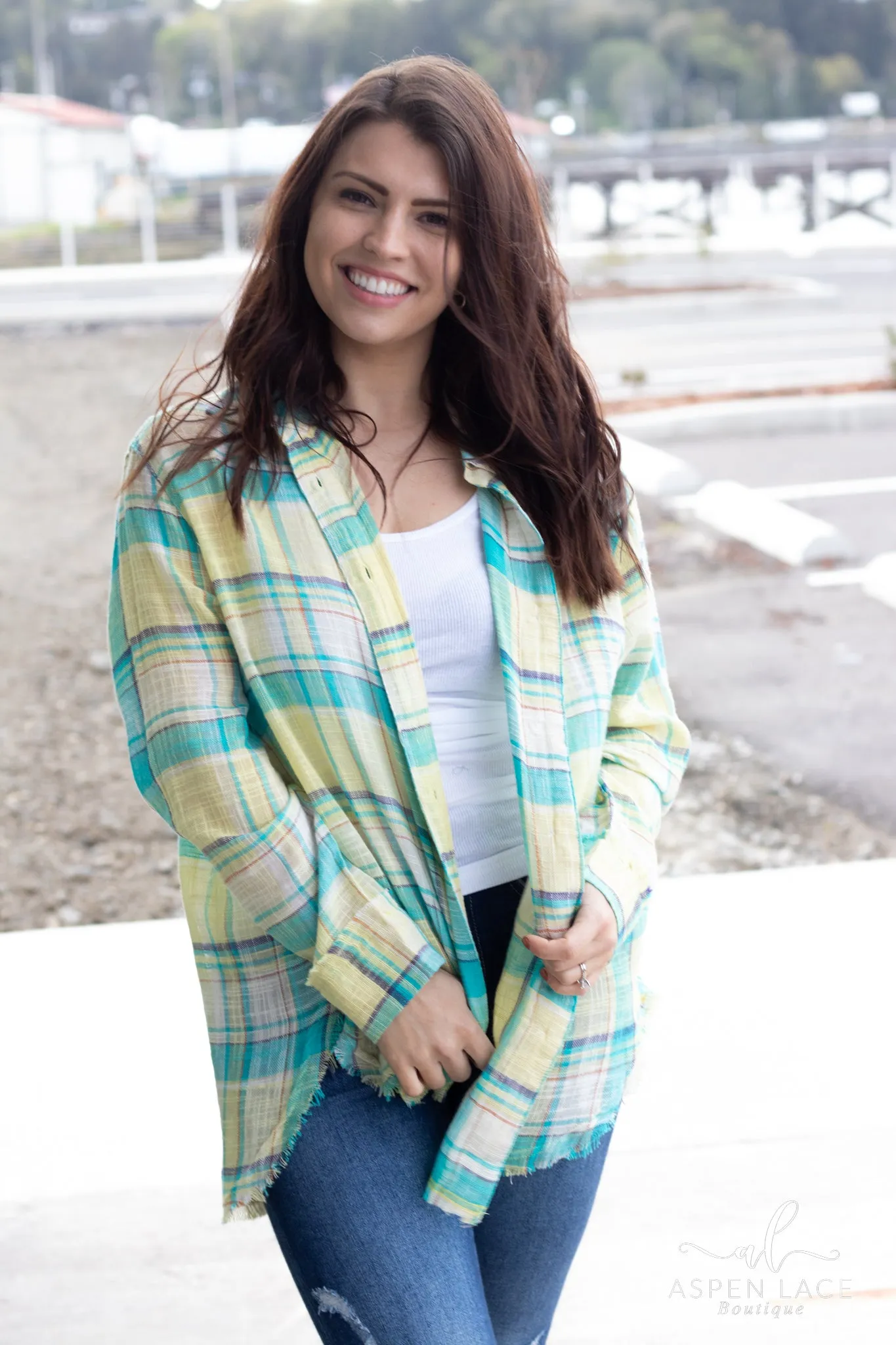 Rebecca Plaid Button Up (Mellow)