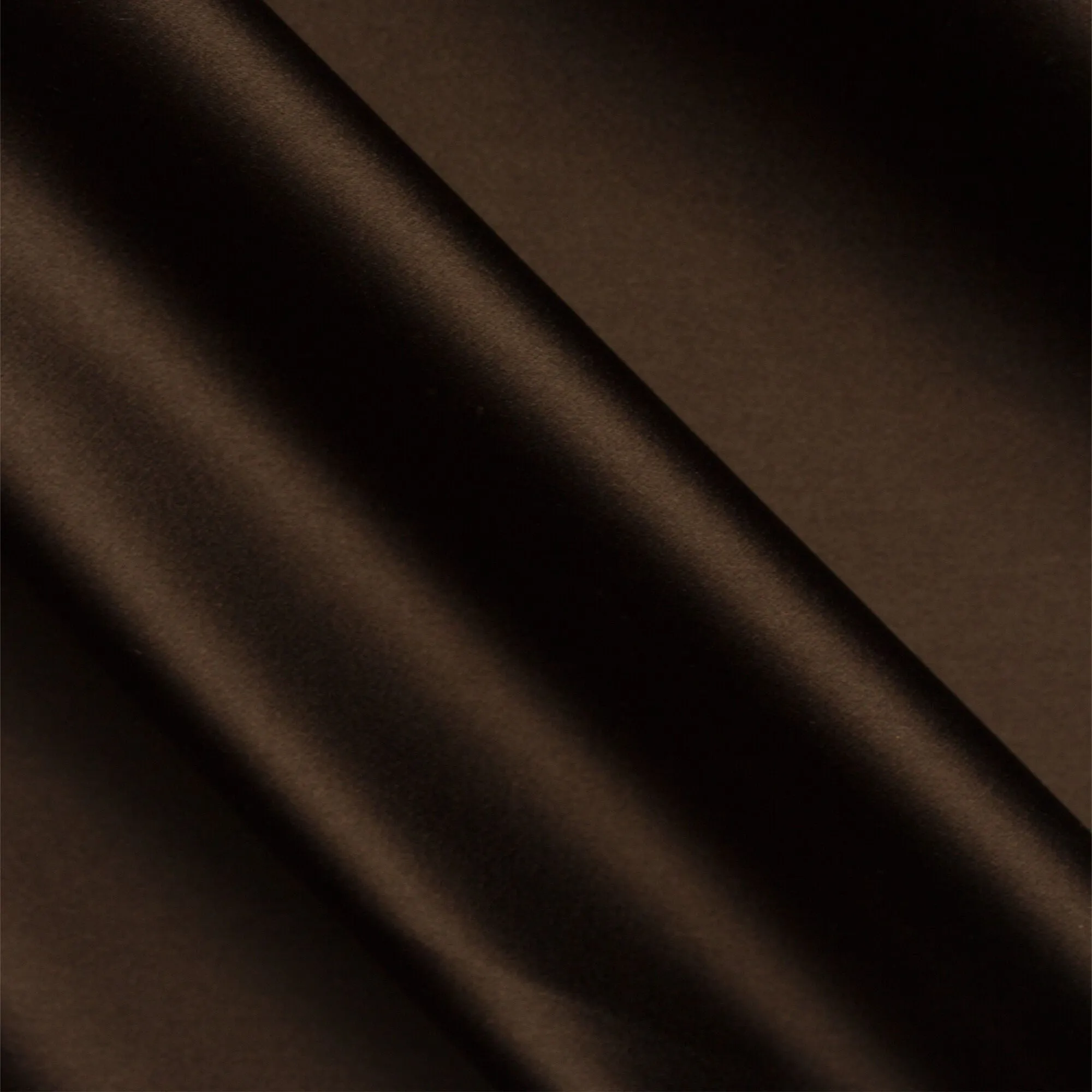 Rich Brown Silk Duchess Satin