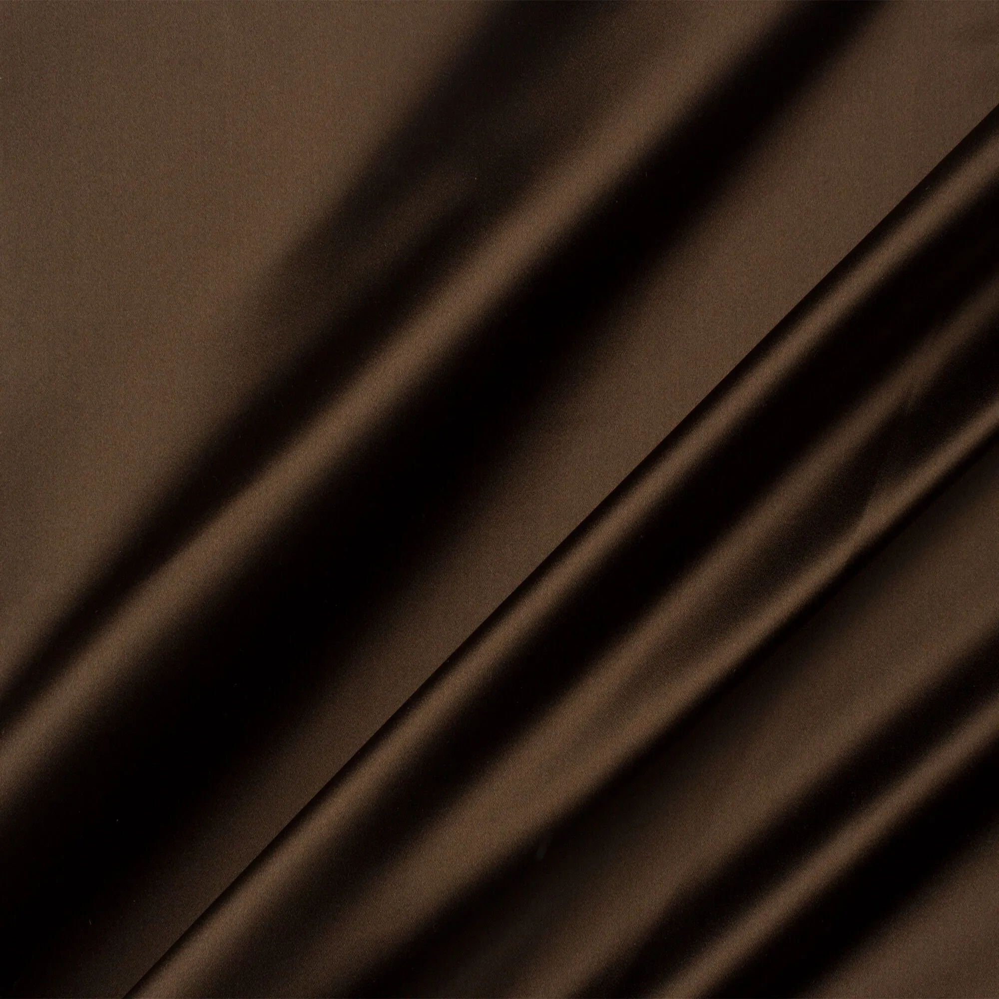 Rich Brown Silk Duchess Satin