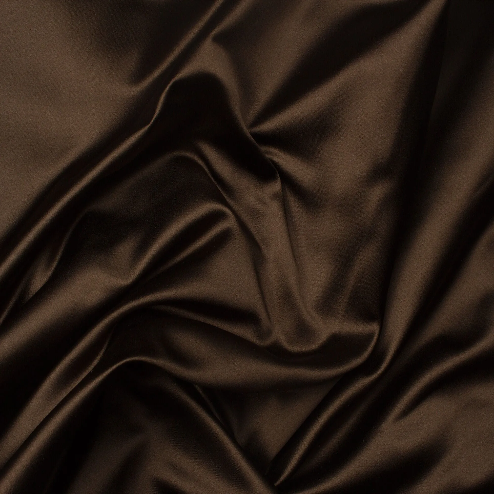 Rich Brown Silk Duchess Satin