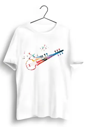 Sarod Graphic Printed White Tshirt