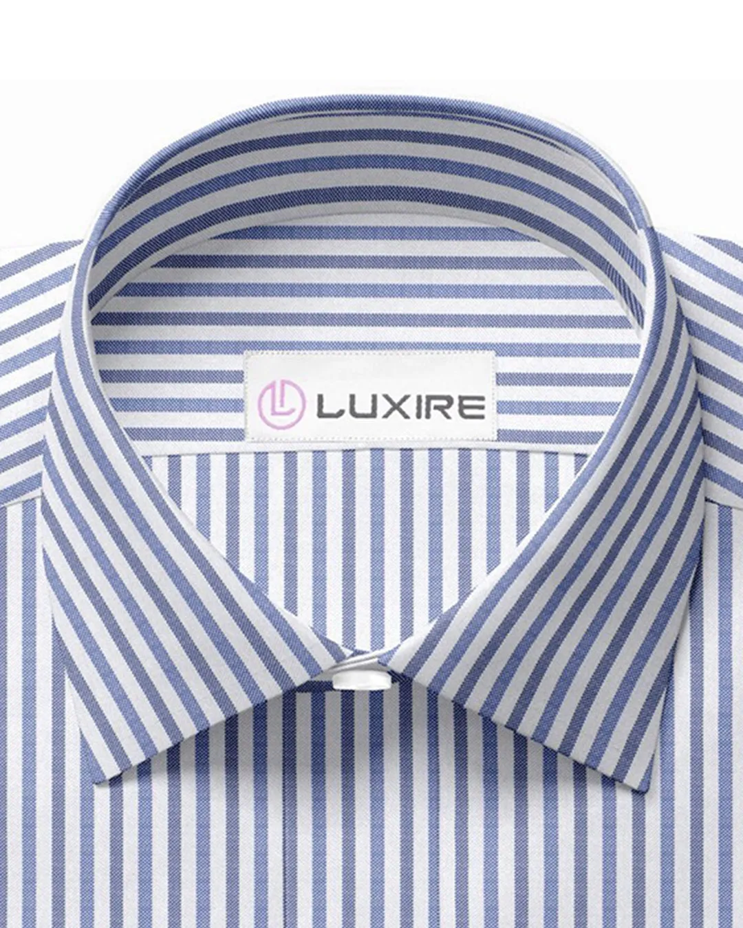 Shades of Blue University Stripes Oxford