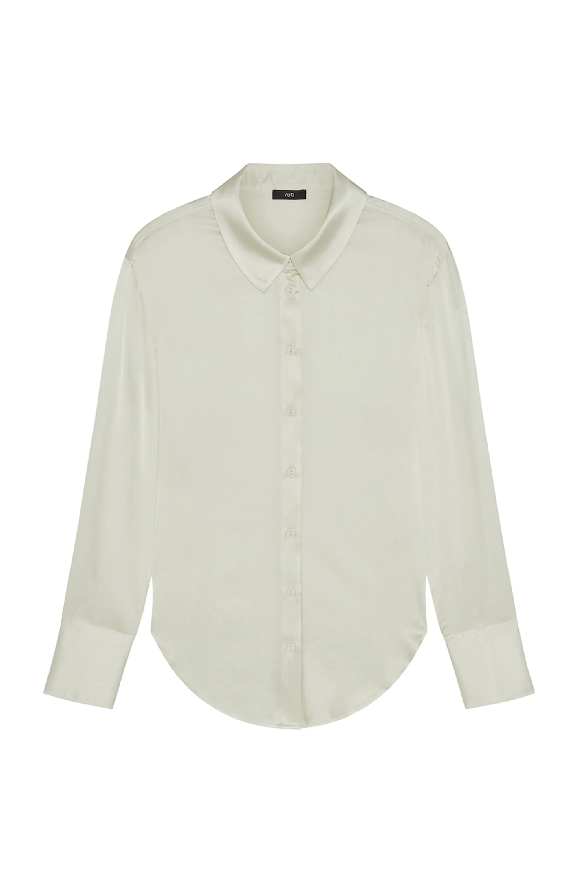 Shift Your Gaze Silk Button Down Blouse