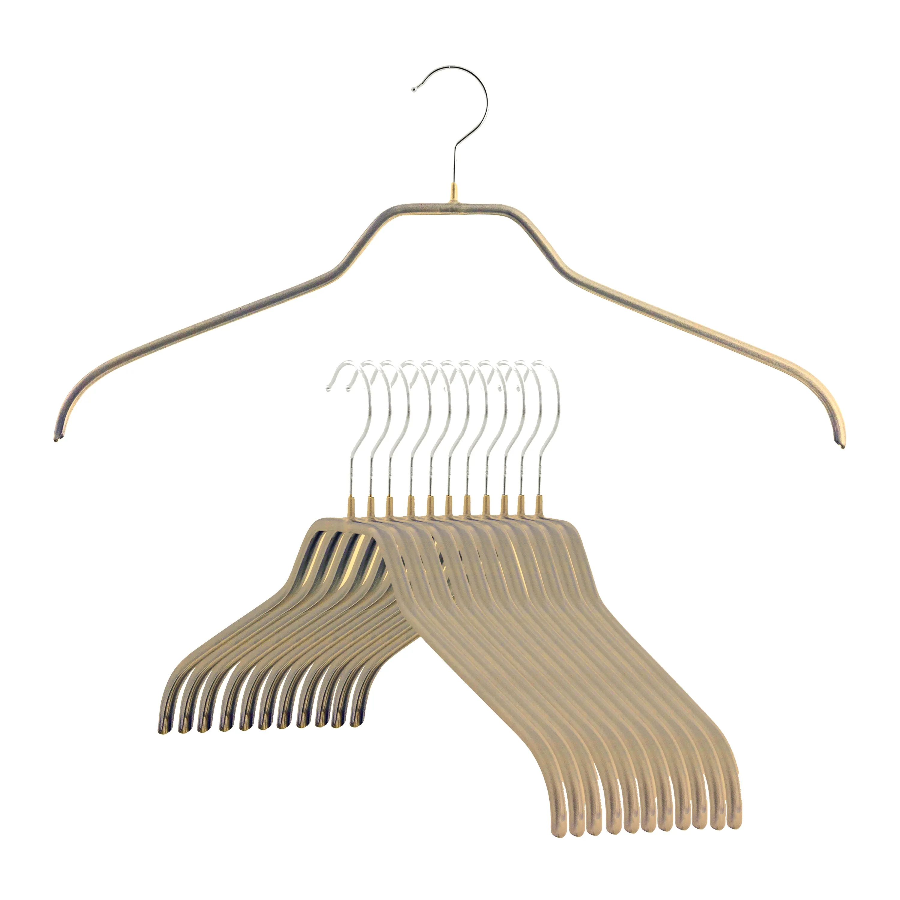 Silhouette Shirt Hanger, Narrow Version, 36F, Gold