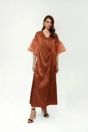 Silk with Organza Fancy Kaftan - NW-DB.NO1