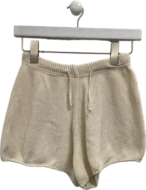 Sisters   Seekers Cream Knit Shorts UK XS