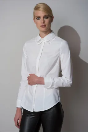 SOFIA DOUBLE LAYER COLLAR SHIRT