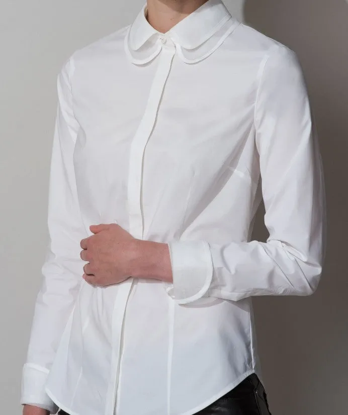 SOFIA DOUBLE LAYER COLLAR SHIRT