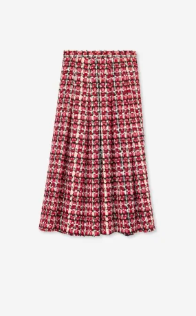 Soft Plaid Knit Skirt