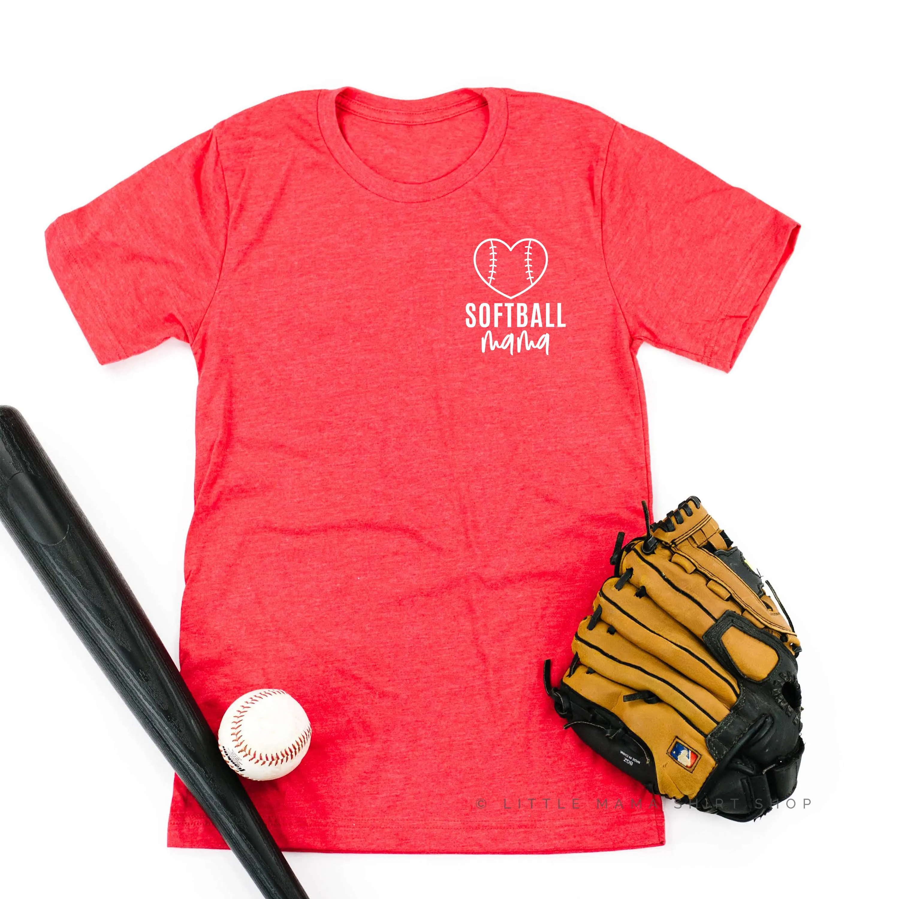 Softball Mama - Pocket Design - Unisex Tee