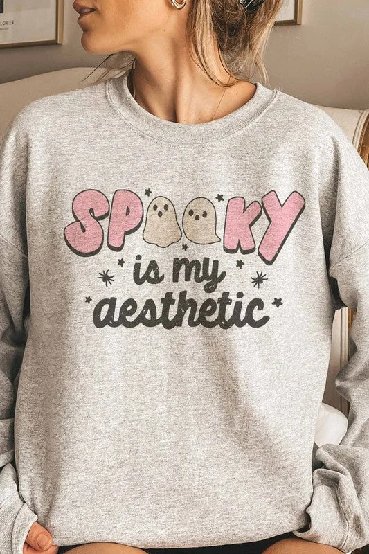 SPOOKY IS MY AESTHETIC GRAPHIC SWEATSHIRT