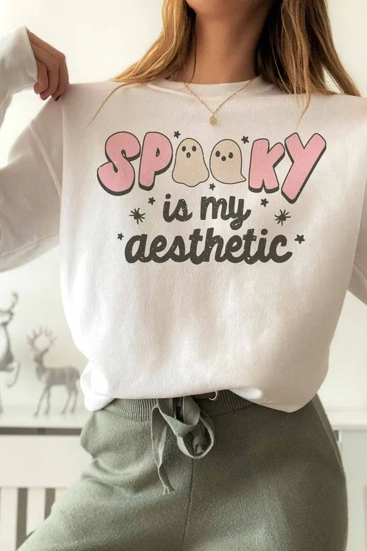 SPOOKY IS MY AESTHETIC GRAPHIC SWEATSHIRT