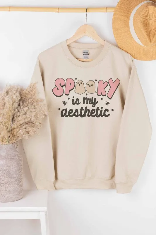 SPOOKY IS MY AESTHETIC GRAPHIC SWEATSHIRT