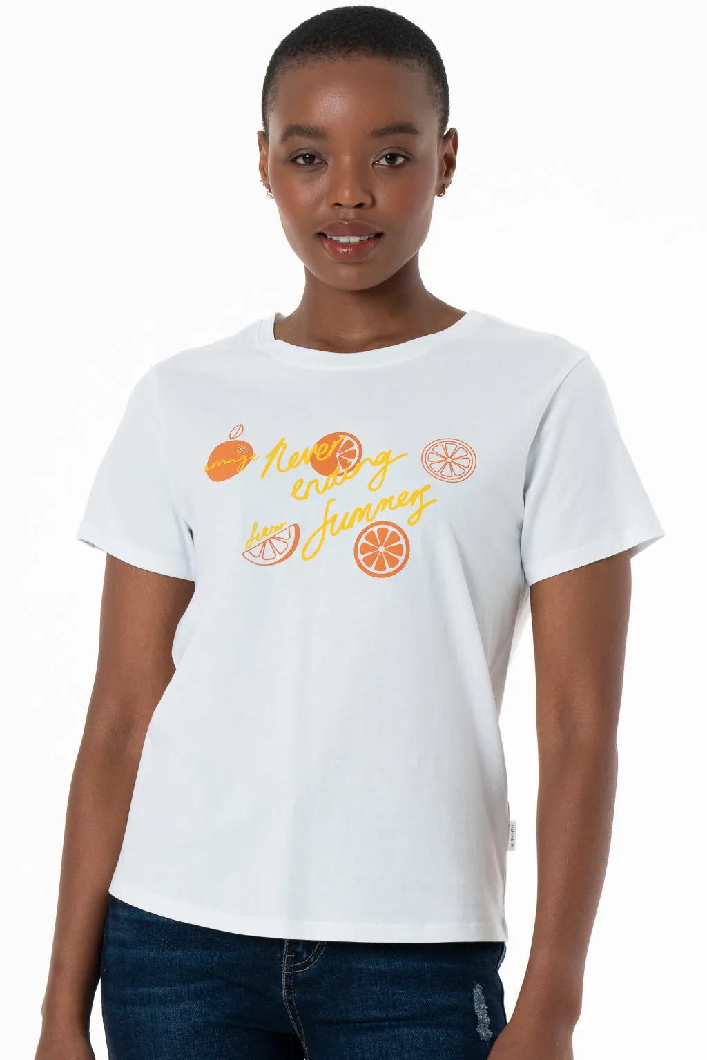 Statement T-Shirt _ 143240 _ Optic White