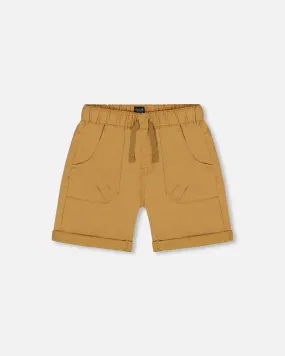 Stretch Twill Short Tan