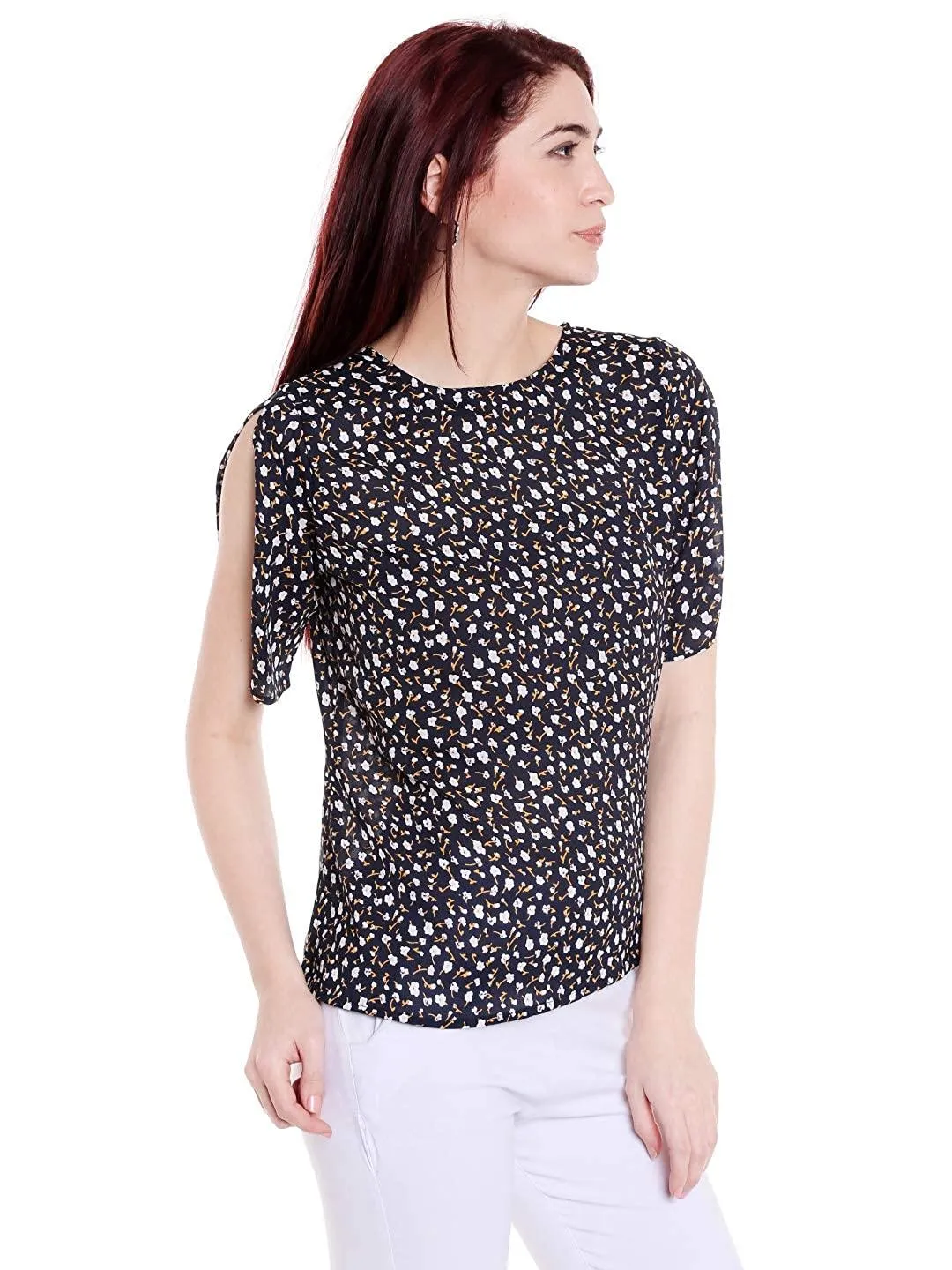 Style Quotient Womens Floral Print Tops