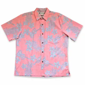 ukulele fun red REVERSE print hawaiian cotton shirt