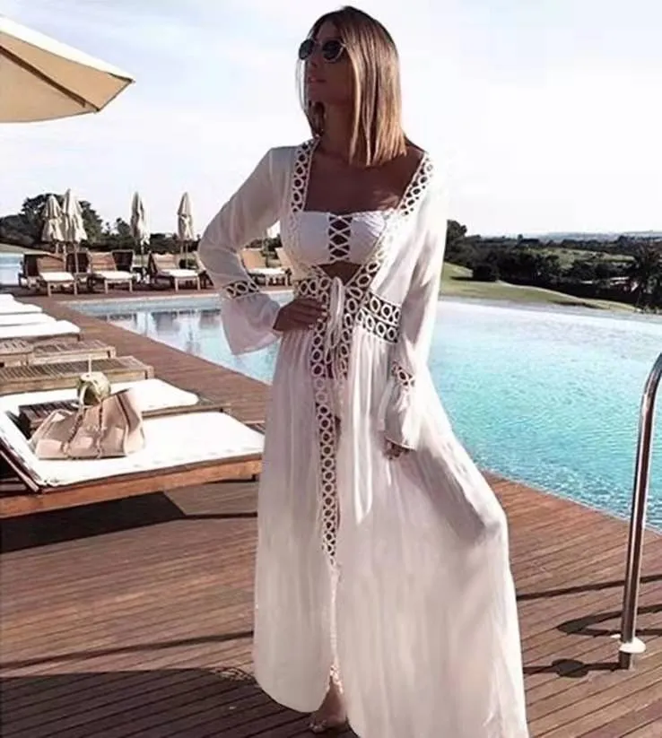 Vacation Bikini Loose Long Beach Dress Blouses