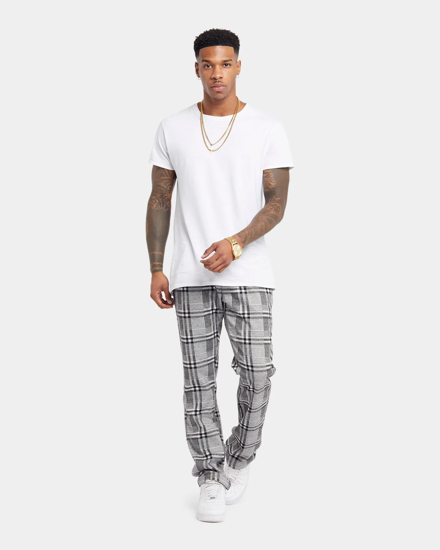 XXIII Tomasz Plaid Pants Black/White