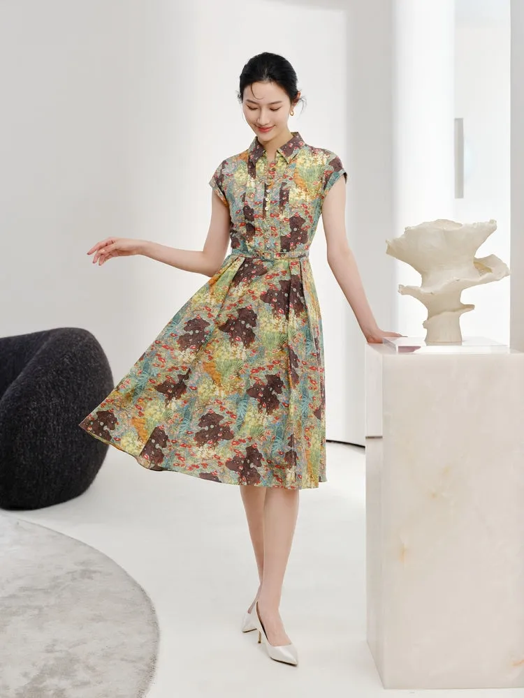 YAYING elegant floral print dress