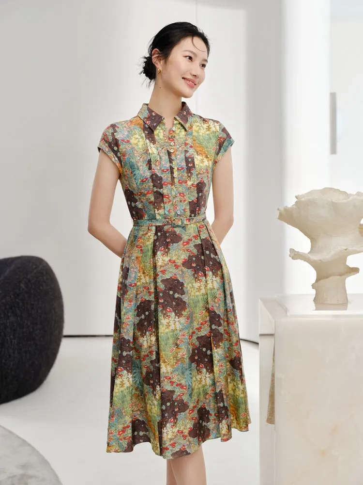 YAYING elegant floral print dress