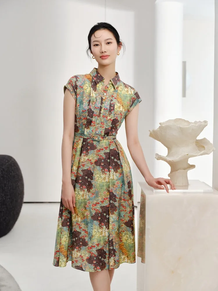 YAYING elegant floral print dress